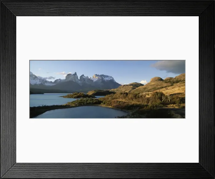 Framed Print : Cuernos del Paine rising up above Lago Pehoe, Torres del Paine National Park Framed Print : Cuernos del Paine rising up above Lago Pehoe, Torres del Paine National Park
