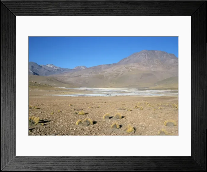 Framed Print : Altiplano and high-level volcanoes, between Caspana and El Tatio, Atacama Desert Framed Print : Altiplano and high-level volcanoes, between Caspana and El Tatio, Atacama Desert