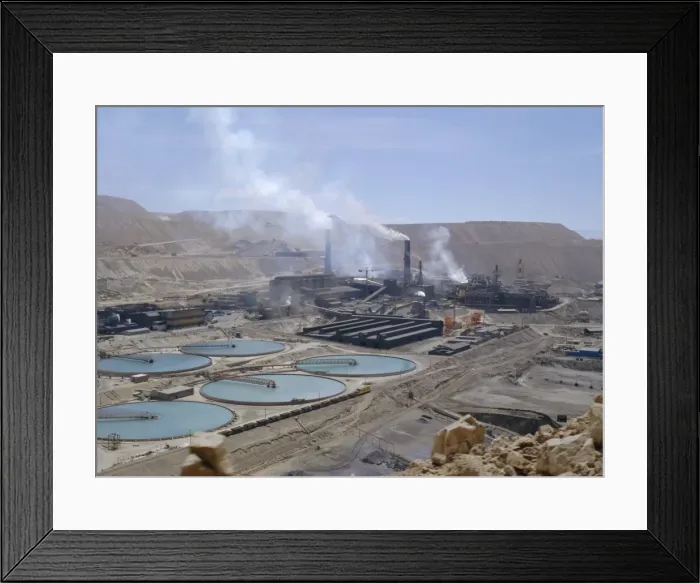 Framed Print : Chiquicamata Coppermine, Atacama Desert, Chile, South America