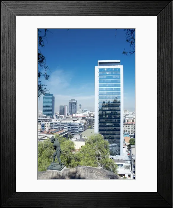 Framed Print : Santiago downtown buildings, Santiago de Chile, Chile, South America Framed Print : Santiago downtown buildings, Santiago de Chile, Chile, South America