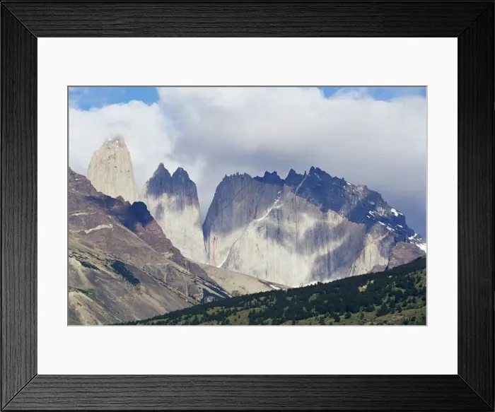 Framed Print : Torres del Paine (Paine Towers), Torres del Paine National Park, Patagonia Framed Print : Torres del Paine (Paine Towers), Torres del Paine National Park, Patagonia
