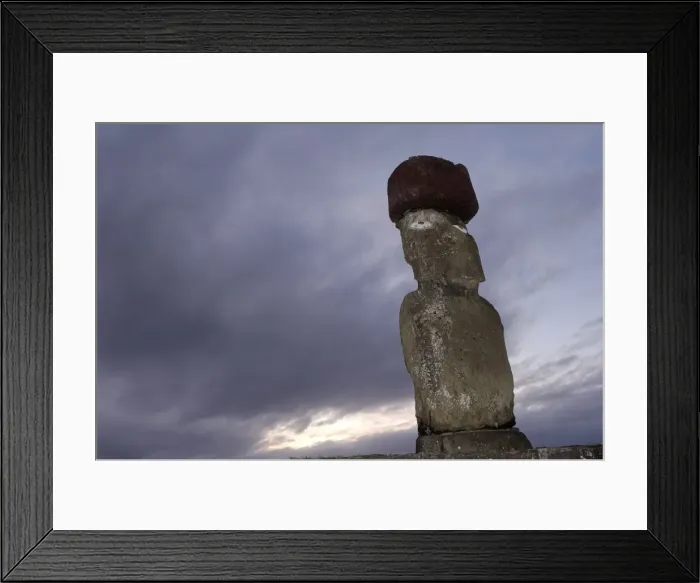 Framed Print : One of the group of moai at Ahu Tahai, near Hanga Roa, Easter Island, UNESCO World Heritage Site Framed Print : One of the group of moai at Ahu Tahai, near Hanga Roa, Easter Island, UNESCO World Heritage Site