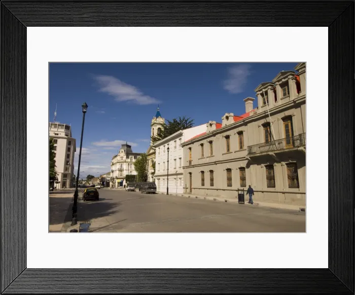 Framed Print : Main square, Punta Arenas, Patagonia, Chile, South America Framed Print : Main square, Punta Arenas, Patagonia, Chile, South America
