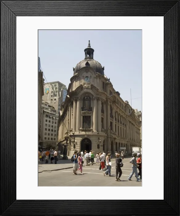 Framed Print : Stock Exchange, Santiago, Chile, South America Framed Print : Stock Exchange, Santiago, Chile, South America
