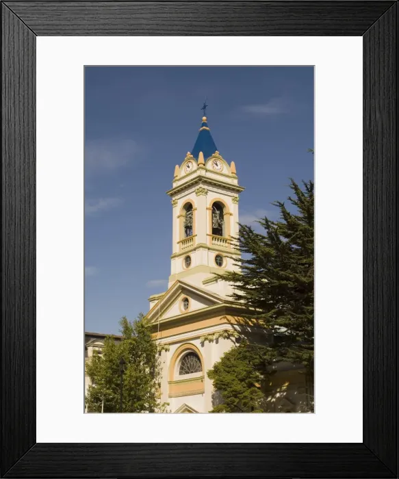 Framed Print : Cathedral, main square, Punta Arenas, Patagonia, Chile, South America Framed Print : Cathedral, main square, Punta Arenas, Patagonia, Chile, South America