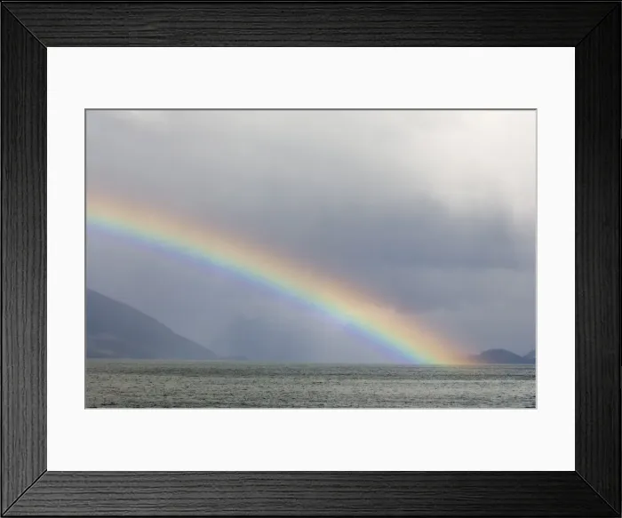 Framed Print : Rainbow, Agostini Fjord, Tierra del Fuego, Patagonia, Chile, South America Framed Print : Rainbow, Agostini Fjord, Tierra del Fuego, Patagonia, Chile, South America