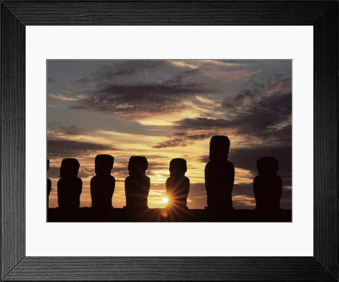 Framed Print : Ahu Tongariki, Easter Island (Rapa Nui), Chile, South America Framed Print : Ahu Tongariki, Easter Island (Rapa Nui), Chile, South America