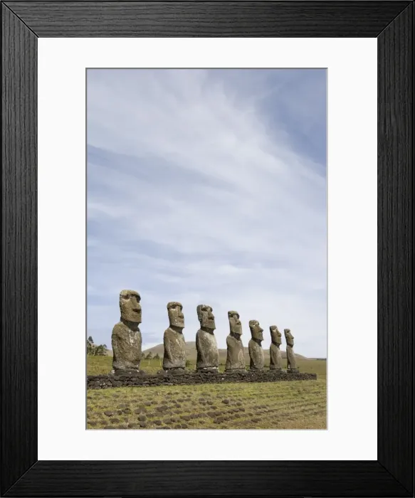 Framed Print : Ahu Akivi, UNESCO World Heritage Site, Easter Island (Rapa Nui), Chile, South America Framed Print : Ahu Akivi, UNESCO World Heritage Site, Easter Island (Rapa Nui), Chile, South America