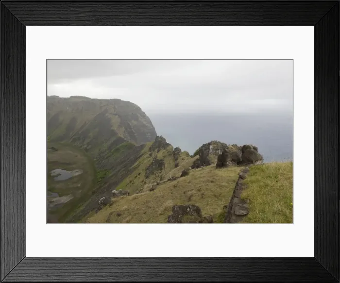 Framed Print : Orongo, Rano Kau, Easter Island (Rapa Nui), Chile, South America Framed Print : Orongo, Rano Kau, Easter Island (Rapa Nui), Chile, South America