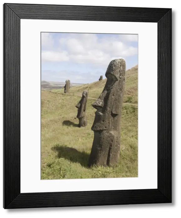 Framed Print : Moai quarry, Ranu Raraku Volcano, UNESCO World Heritage Site, Easter Island (Rapa Nui) Framed Print : Moai quarry, Ranu Raraku Volcano, UNESCO World Heritage Site, Easter Island (Rapa Nui)
