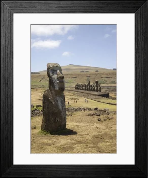 Framed Print : Walking Moai, Ahu Tongariki, UNESCO World Heritage Site, Easter Island (Rapa Nui) Framed Print : Walking Moai, Ahu Tongariki, UNESCO World Heritage Site, Easter Island (Rapa Nui)
