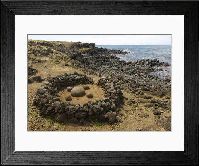 Framed Print : Navel of the World, Te Pito o te Henua, Easter Island (Rapa Nui), Chile, South America Framed Print : Navel of the World, Te Pito o te Henua, Easter Island (Rapa Nui), Chile, South America