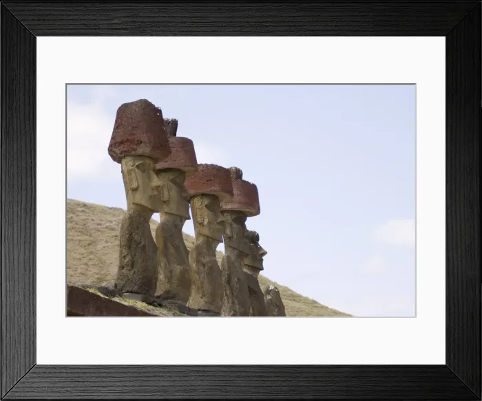Framed Print : Ahu Nau Nau, Anakena Beach, UNESCO World Heritagge Site, Easter Island (Rapa Nui) Framed Print : Ahu Nau Nau, Anakena Beach, UNESCO World Heritagge Site, Easter Island (Rapa Nui)