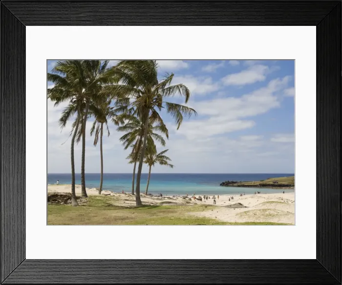 Framed Print : Anakena Beach, Easter Island (Rapa Nui), Chile, South America Framed Print : Anakena Beach, Easter Island (Rapa Nui), Chile, South America