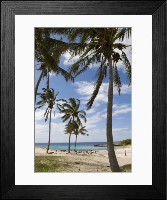 Framed Print : Anakena Beach, Easter Island (Rapa Nui), Chile, South America Framed Print : Anakena Beach, Easter Island (Rapa Nui), Chile, South America