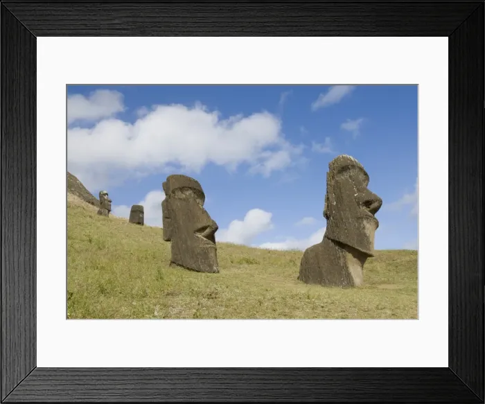 Framed Print : Moai Quarry, Rano Raraku Volcano, UNESCO World Heritage Site, Easter Island (Rapa Nui) Framed Print : Moai Quarry, Rano Raraku Volcano, UNESCO World Heritage Site, Easter Island (Rapa Nui)