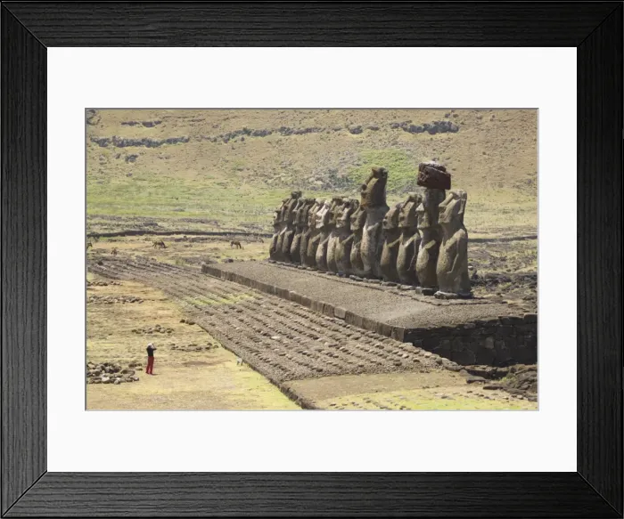 Framed Print : Ahu Tongariki, Easter Island (Rapa Nui), UNESCO World Heritage Site, Chile, South America Framed Print : Ahu Tongariki, Easter Island (Rapa Nui), UNESCO World Heritage Site, Chile, South America