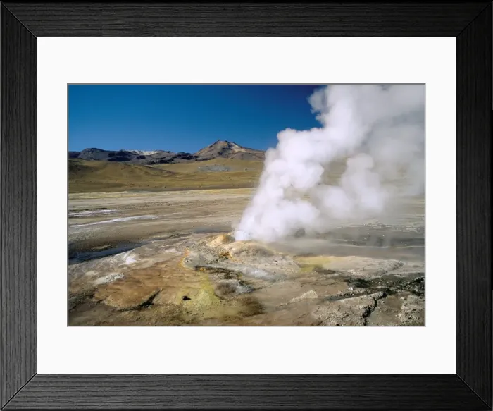 Framed Print : El Tatio geyser, Atacama, Chile, South America Framed Print : El Tatio geyser, Atacama, Chile, South America