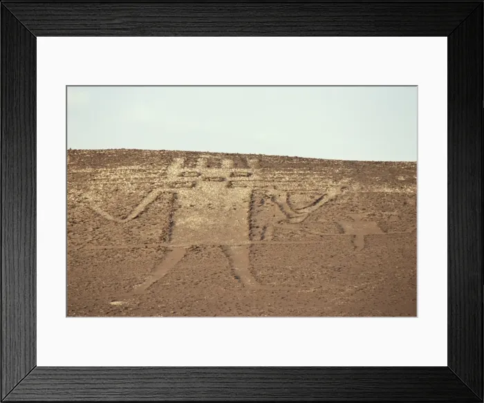 Framed Print : Giant of the Atacama, petroglyph, Chile, South America Framed Print : Giant of the Atacama, petroglyph, Chile, South America