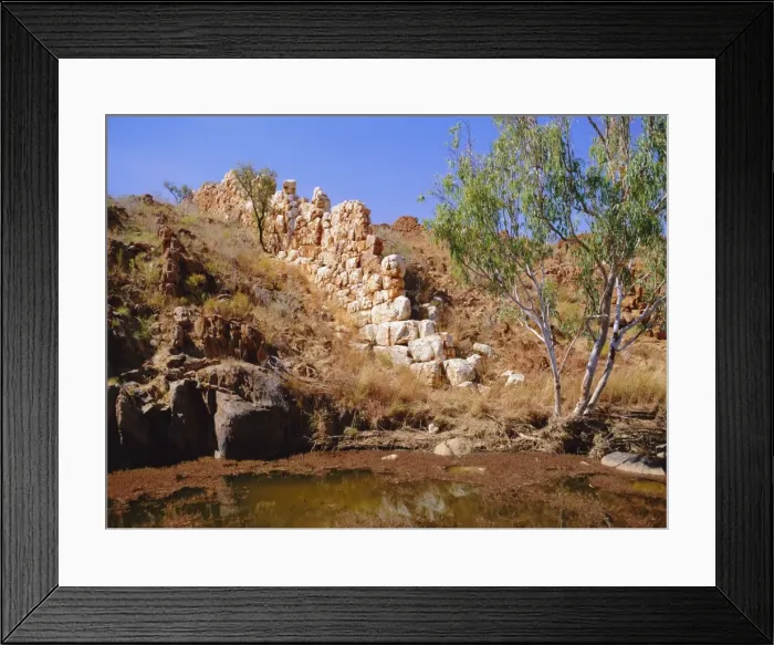 Framed Print : The so-called Wall of China a natural formation of quartz, Halls Creek Framed Print : The so-called Wall of China a natural formation of quartz, Halls Creek