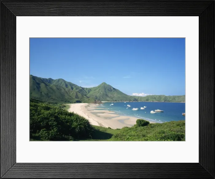 Framed Print : Landscape of Dai Long Wan Beach in the New Territories in Hong Kong, China, Asia Framed Print : Landscape of Dai Long Wan Beach in the New Territories in Hong Kong, China, Asia