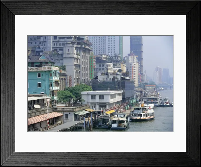 Framed Print : Waterfront, Guangzhou (Canton), China, Asia Framed Print : Waterfront, Guangzhou (Canton), China, Asia