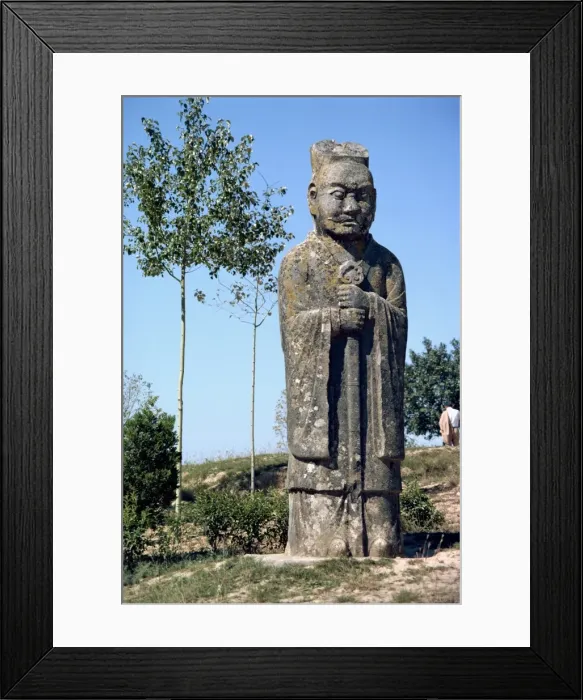 Framed Print : Tang statue at the Chunling Tombs, ten kilometers northwest of Xian, China, Asia Framed Print : Tang statue at the Chunling Tombs, ten kilometers northwest of Xian, China, Asia