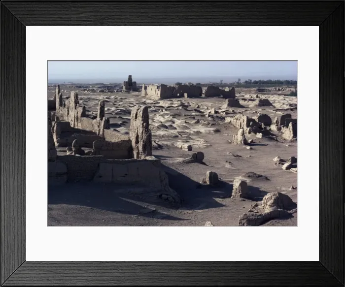 Framed Print : Ruins of Jiaone (Jiaohe), old capital on the Silk Road, dating from 1st century AD Framed Print : Ruins of Jiaone (Jiaohe), old capital on the Silk Road, dating from 1st century AD