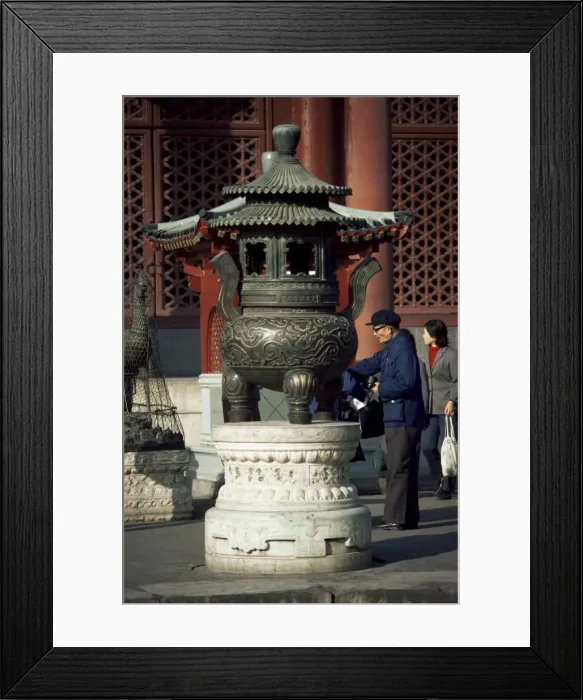 Framed Print : Incense burner, Summer Palace, Beijing, China, Asia Framed Print : Incense burner, Summer Palace, Beijing, China, Asia