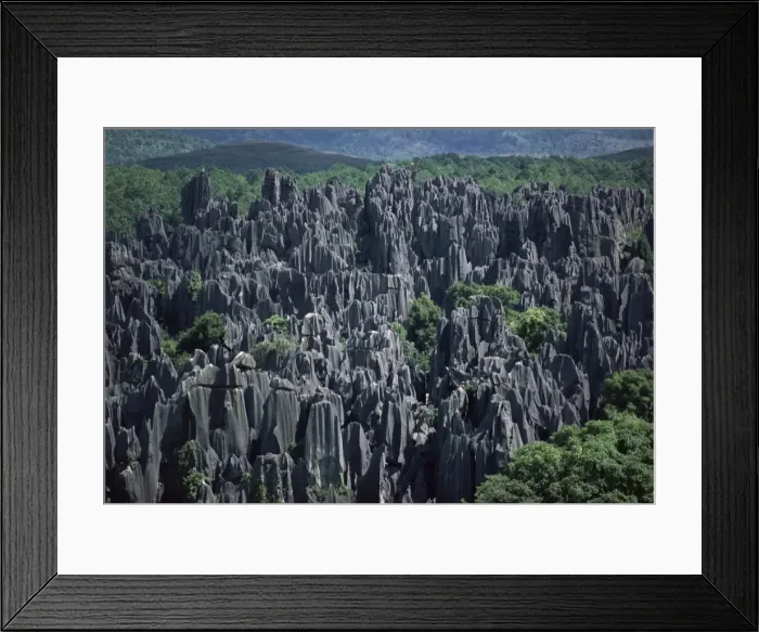 Framed Print : Limestone Stone Forest, near Kunming, Yunnan province, China, Asia Framed Print : Limestone Stone Forest, near Kunming, Yunnan province, China, Asia