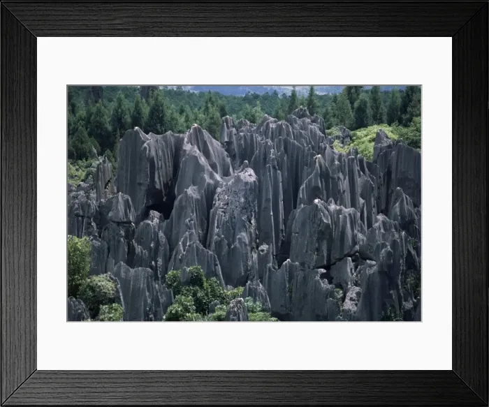 Framed Print : Limestone Stone Forest, near Kunming, Yunnan province, China, Asia Framed Print : Limestone Stone Forest, near Kunming, Yunnan province, China, Asia