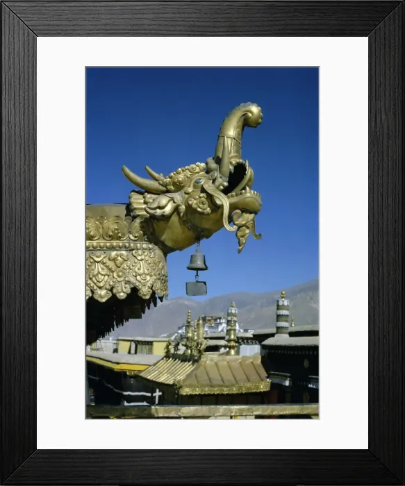 Framed Print : Detail, Jokhang temple, Lhasa, Tibet, China, Asia Framed Print : Detail, Jokhang temple, Lhasa, Tibet, China, Asia