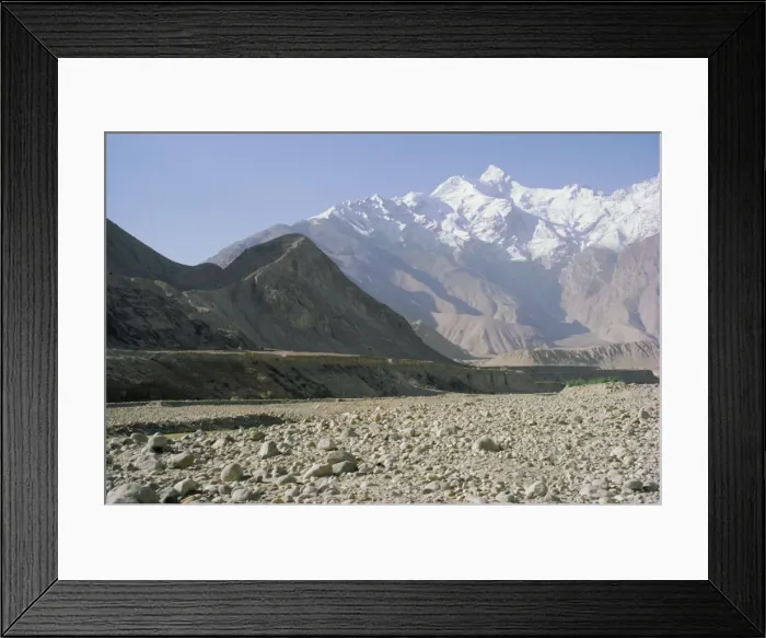 Framed Print : Mountains in the area of the Karakoram Highway, China Framed Print : Mountains in the area of the Karakoram Highway, China