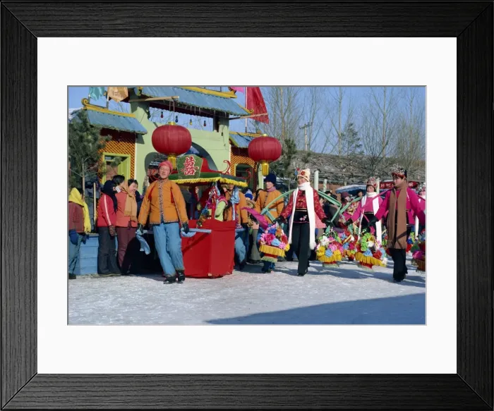 Framed Print : New Year celebrations in northern China, Asia Framed Print : New Year celebrations in northern China, Asia