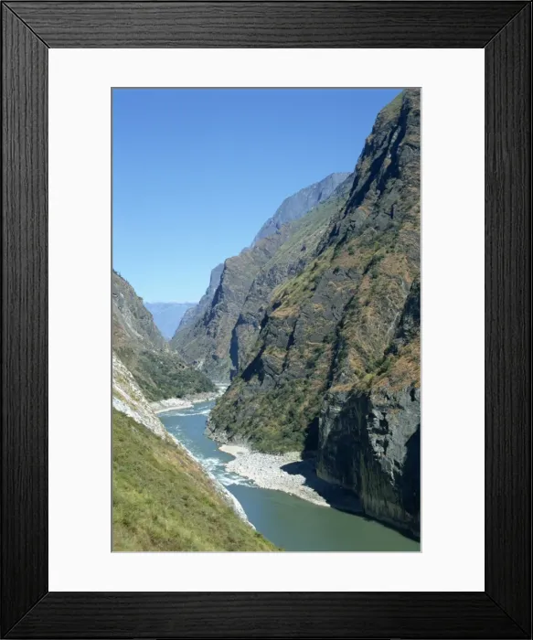 Framed Print : Yangzi Tiger Leaping Gorge in Yunnan, China, Asia Framed Print : Yangzi Tiger Leaping Gorge in Yunnan, China, Asia