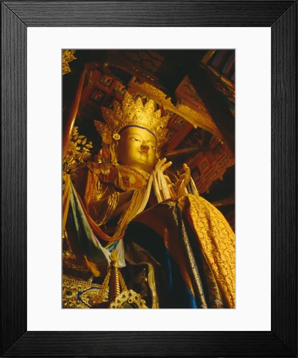 Framed Print : Statue of the Future Buddha, Qinghai, Tibet, China Framed Print : Statue of the Future Buddha, Qinghai, Tibet, China
