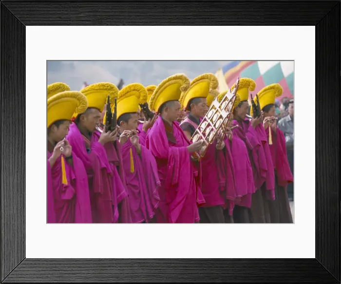 Framed Print : New Year (Losar) celebrations, Labrang Monastery, Gansu province, China, Asia
