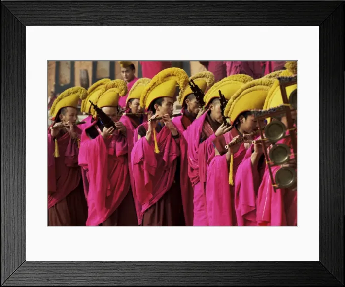 Framed Print : Losar, New Year celebrations, Labrang Monastery, Gansu Province, China, Asia