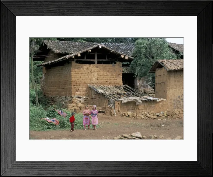 Framed Print : Flowery Miao village, Qiubei, Yunnan, China, Asia Framed Print : Flowery Miao village, Qiubei, Yunnan, China, Asia