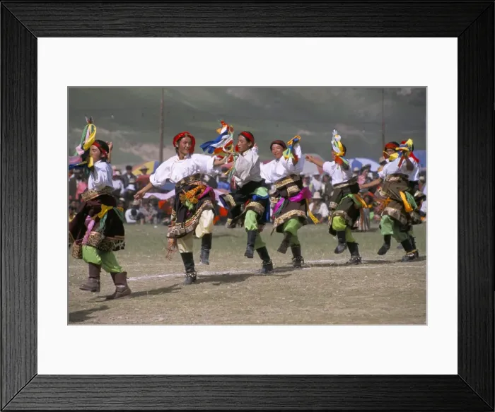 Framed Print : Tibetan dance, Yushu Horse Festival, Qinghai Province, China, Asia Framed Print : Tibetan dance, Yushu Horse Festival, Qinghai Province, China, Asia