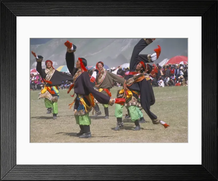 Framed Print : Men in traditional Tibetan dress, Yushu Horse Fetival, Qinghai Province, China, Asia Framed Print : Men in traditional Tibetan dress, Yushu Horse Fetival, Qinghai Province, China, Asia