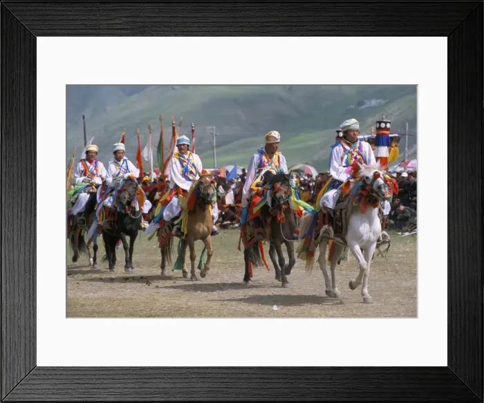 Framed Print : Tibetan racers, Yushu Horse Fair, Qinghai Province, China, Asia Framed Print : Tibetan racers, Yushu Horse Fair, Qinghai Province, China, Asia