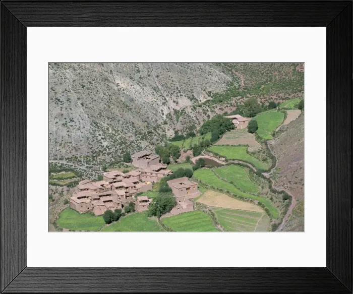 Framed Print : Tibetan arable farmers villages, Qamdo, Tibet, China, Asia Framed Print : Tibetan arable farmers villages, Qamdo, Tibet, China, Asia