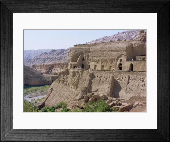 Framed Print : Bazilik Grottoes of Buddhist art at Turfan, Xinjiang, China, Asia Framed Print : Bazilik Grottoes of Buddhist art at Turfan, Xinjiang, China, Asia