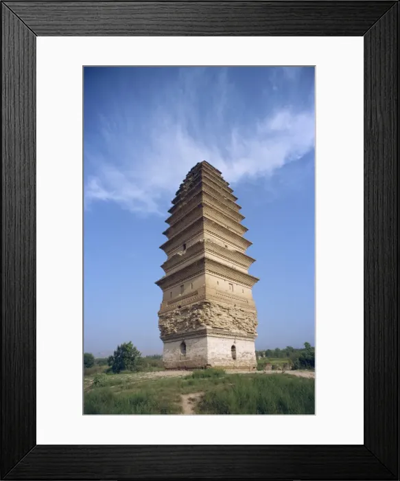 Framed Print : The Hamata Pagoda at Sanmenxi in Henan Province, China, Asia Framed Print : The Hamata Pagoda at Sanmenxi in Henan Province, China, Asia