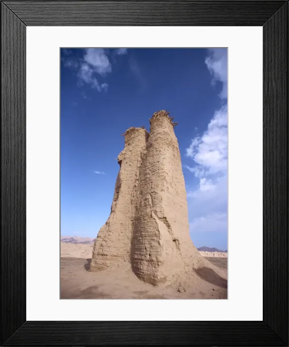 Framed Print : Tang dynasty watch tower at Kuqa ancient city in Xinjiang, China, Asia Framed Print : Tang dynasty watch tower at Kuqa ancient city in Xinjiang, China, Asia