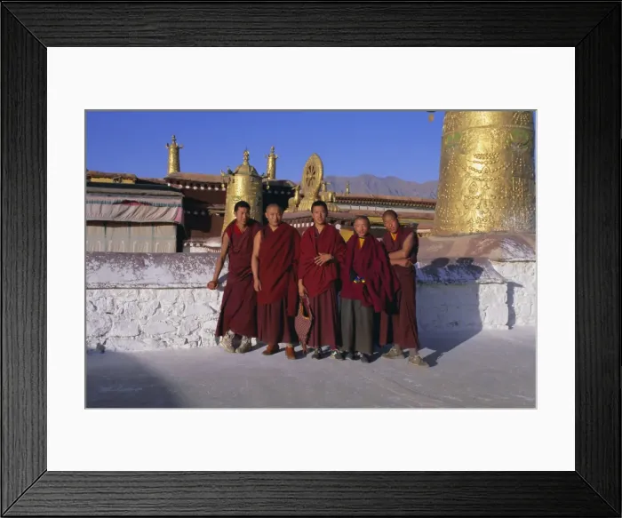 Framed Print : Monks at the Jokhang Temple, Lhasa, Tibet, China, Asia Framed Print : Monks at the Jokhang Temple, Lhasa, Tibet, China, Asia