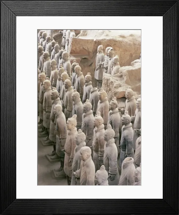 Framed Print : Detail of some of the six thousand statues in the Army of Terracotta Warriors Framed Print : Detail of some of the six thousand statues in the Army of Terracotta Warriors