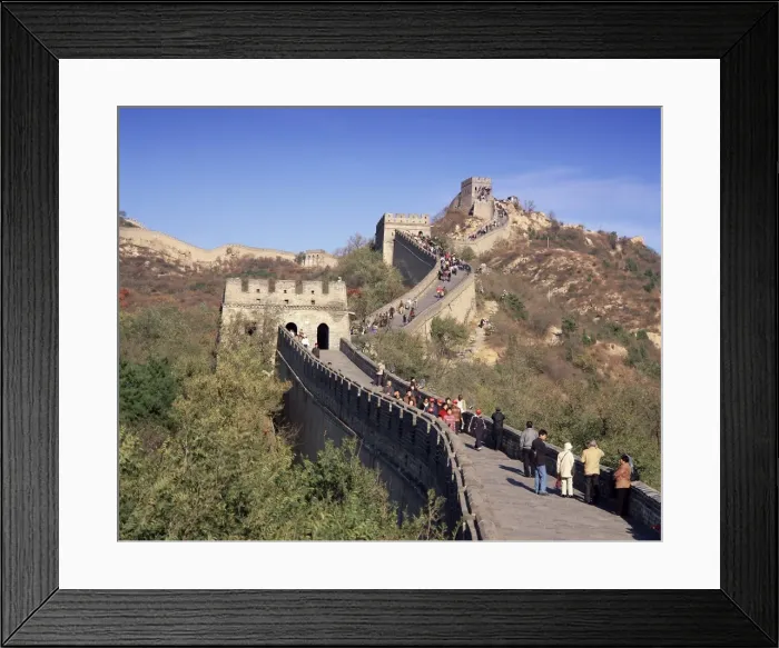 Framed Print : People on the Badaling section, the Great Wall of China, UNESCO World Heritage Site Framed Print : People on the Badaling section, the Great Wall of China, UNESCO World Heritage Site