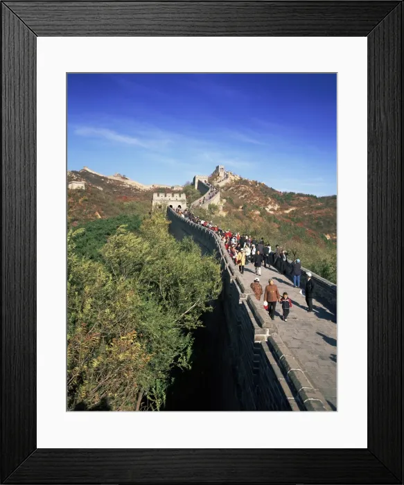 Framed Print : People on the Badaling section, the Great Wall of China, UNESCO World Heritage Site Framed Print : People on the Badaling section, the Great Wall of China, UNESCO World Heritage Site